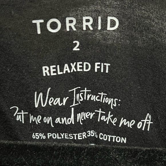 Torrid Line Woman Relaxed Fit Signature Jersey Crew Neck Tee - Picture 7 of 7